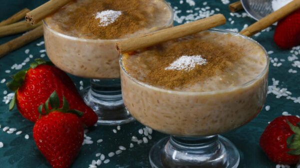 Arroz con leche caramelizado casera