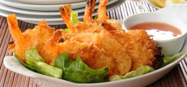 Camarones al coco