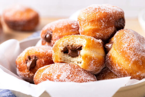 Donas rellenas casera