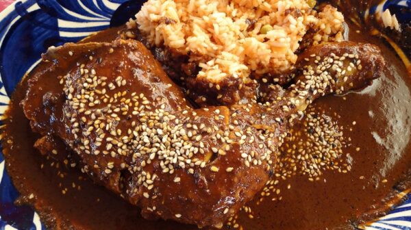 Mole con pollo casera