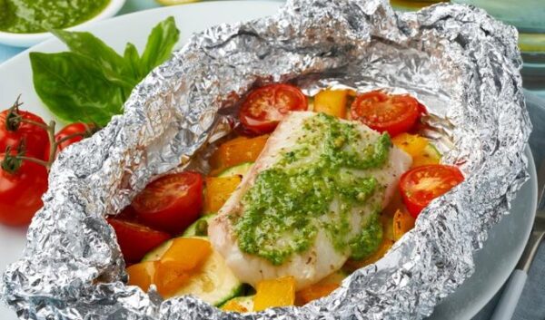 Pescado empapelado