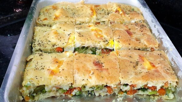 Delicioso Vegeta Pie: Siempre hago esta receta por la tarde.