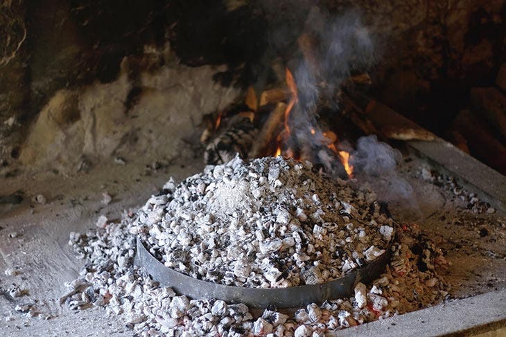 cenizas de madera