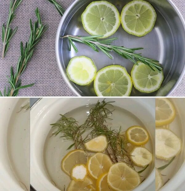 Cómo perfumar toda la cocina en 1 minuto con una ramita de romero y un limón