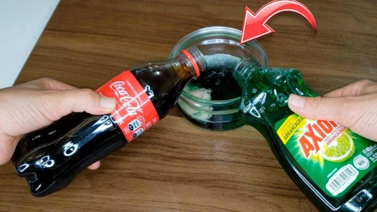 Coca cola y detergente