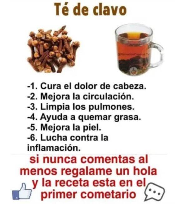 Te de clavo de olor